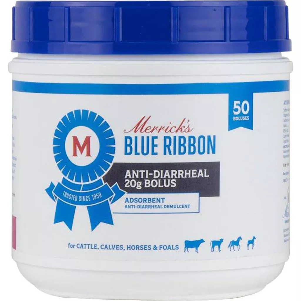 Merrick's AliSorb Bolus for Cattle and Horses, 20 g, 50 Count