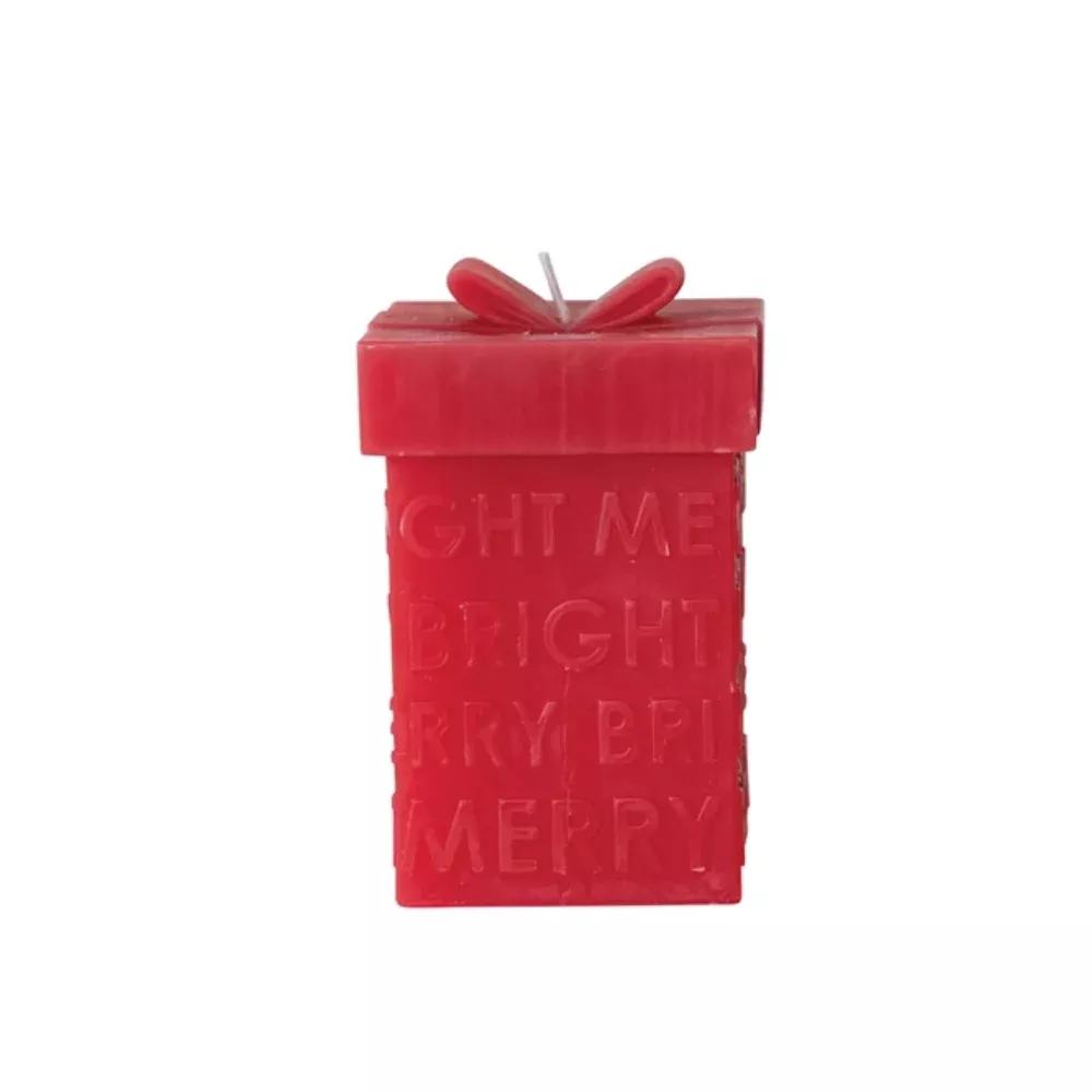 Merry/Bright Unscented Gift Box Candle