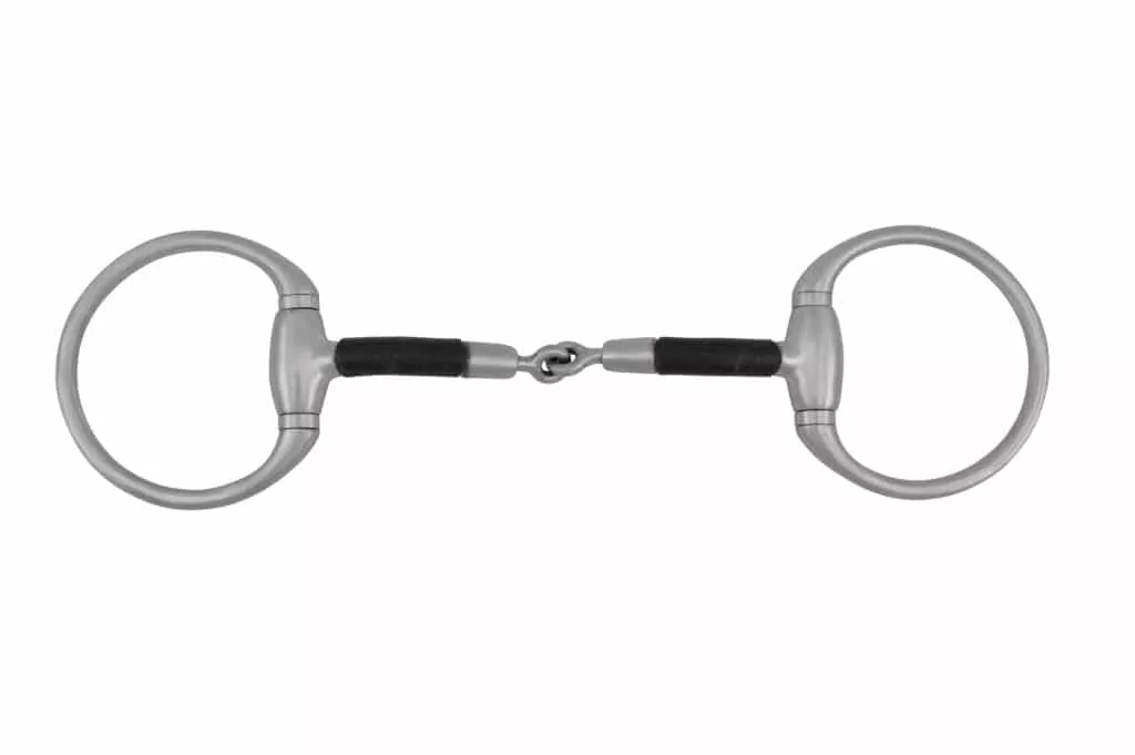 Metalab FG Clinician Eggbutt Snaffle Pinchless Rubber Covered Bars