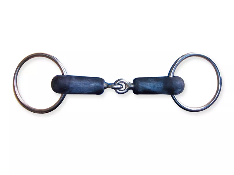 Metalab Hard Rubber Loose Ring Snaffle