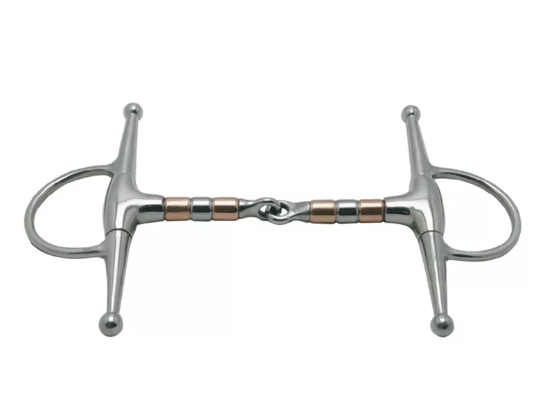 Metalab Jointed Copper Rollers Full Cheek Snaffle