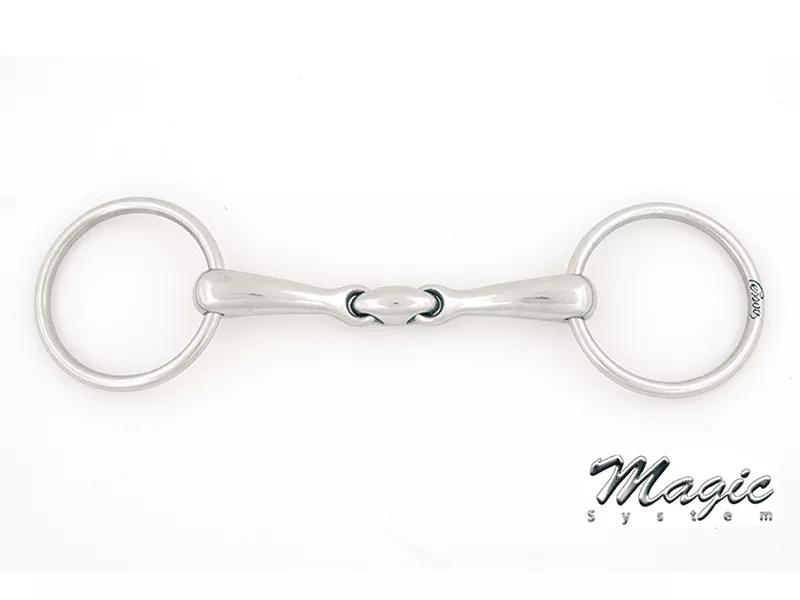 Metalab Magic System Double Jointed Loose Ring Snaffle