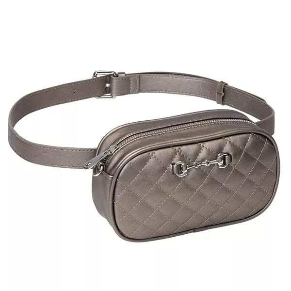 Metallic Snaffle Bit Waist/Crossbody Bag