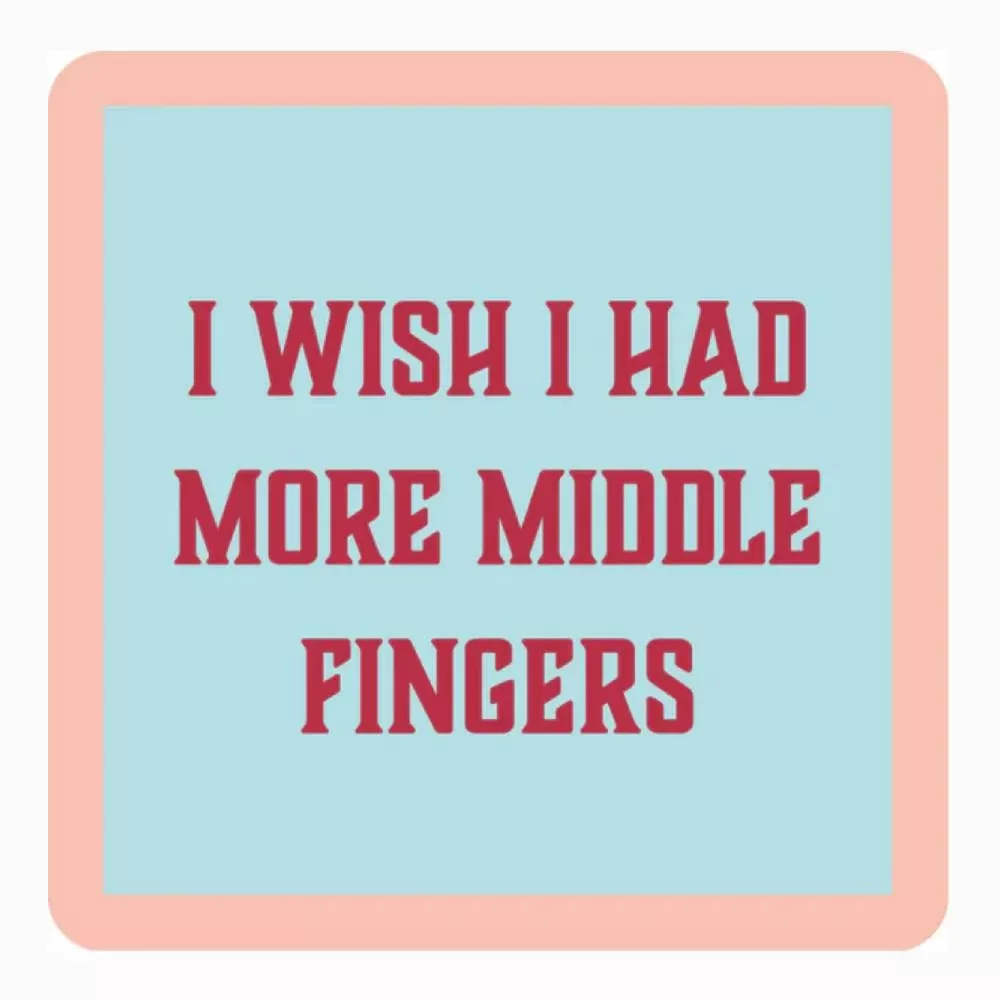 Middle Fingers Coaster