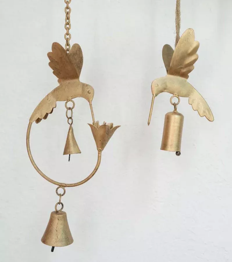 Mitra Hummingbird and Lily Wind Chime