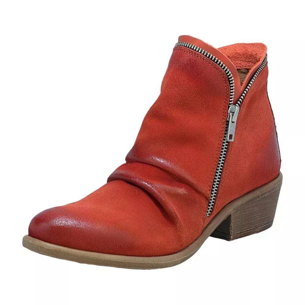 Miz Mooz Camile Bootie - Rust Suede - FINAL SALE