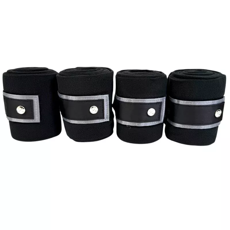 The Modern Horse Polo Wraps in Black - Full