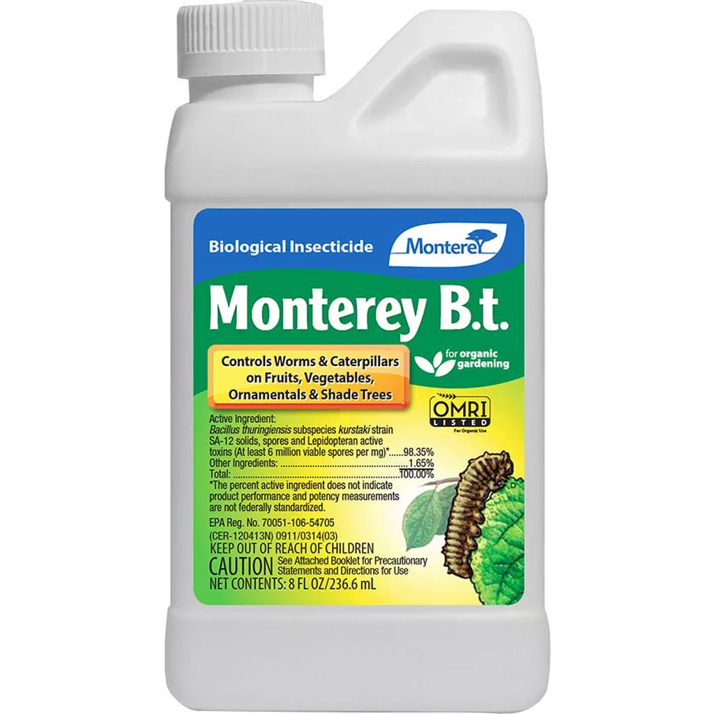 Monterey B.t. Biological Insecticide 8 oz