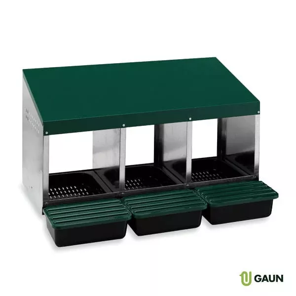 Multi-Compartment Poultry Laying Nesting Boxes with Easy-Clean Plastic Floors