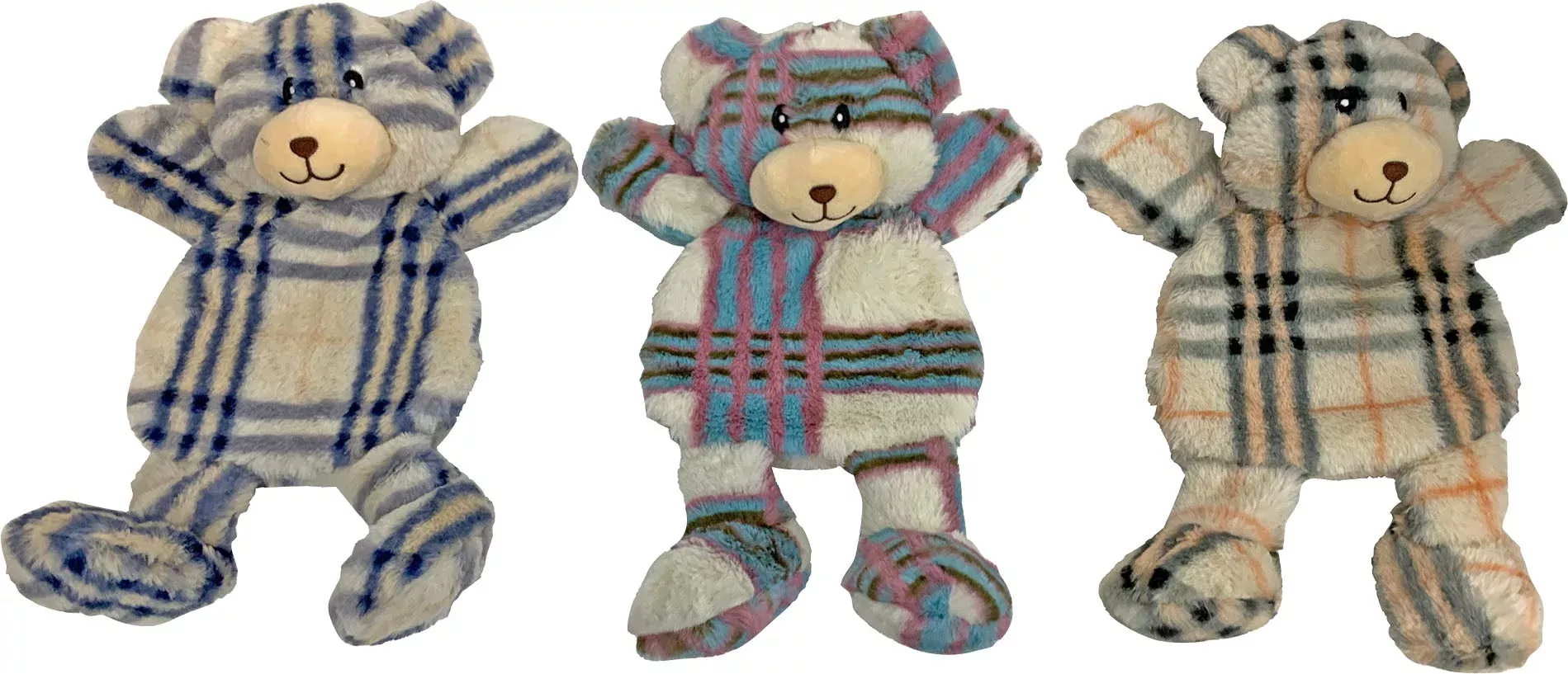 Multipet Berman Bears Dog Toy, Assorted, Medium