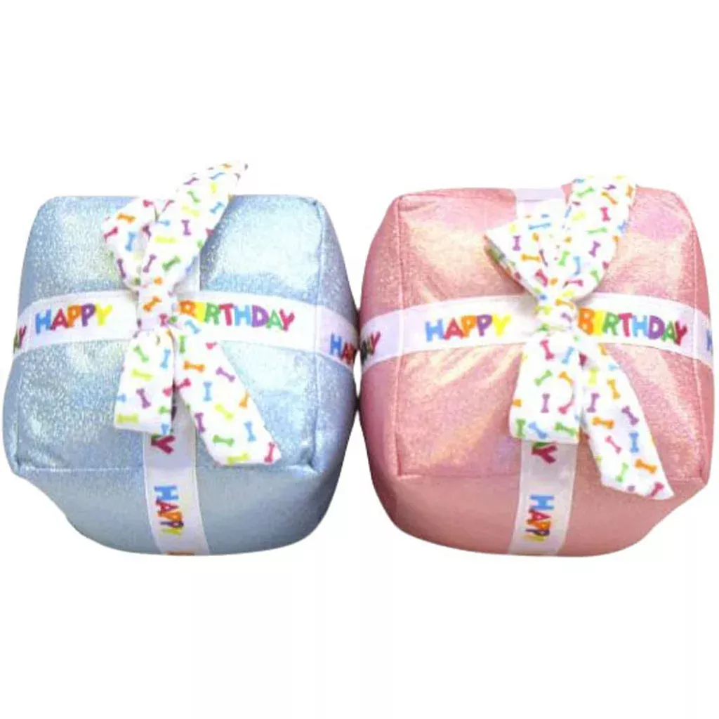 Multipet Birthday Present Dog Toy, Assorted, 3.5 in