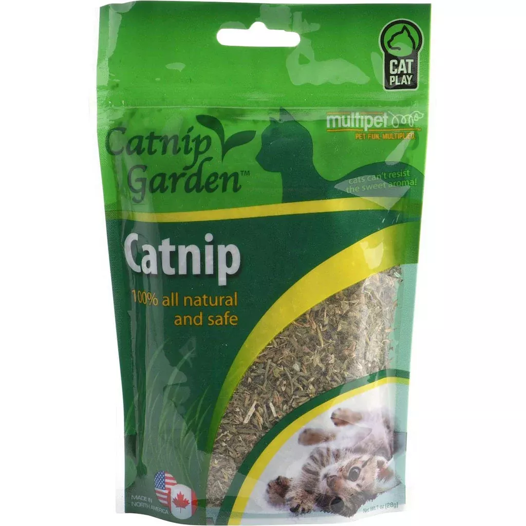Multipet Catnip Garden Catnip Bag, 0.5 oz, Green
