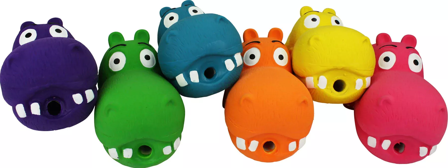 Multipet Globopotamus Latex Dog Toy 8 IN Assorted