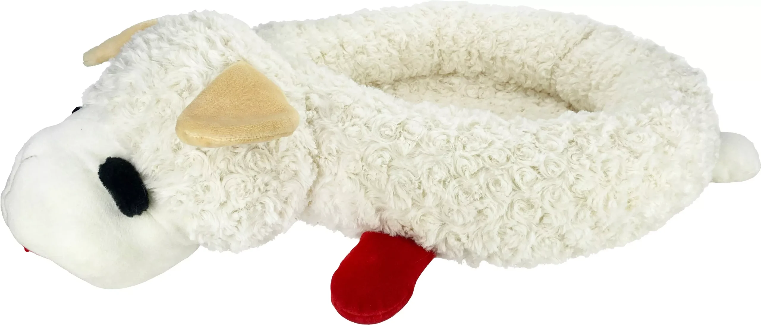 Multipet Lamb Chop Dog Bed, 27 In, White