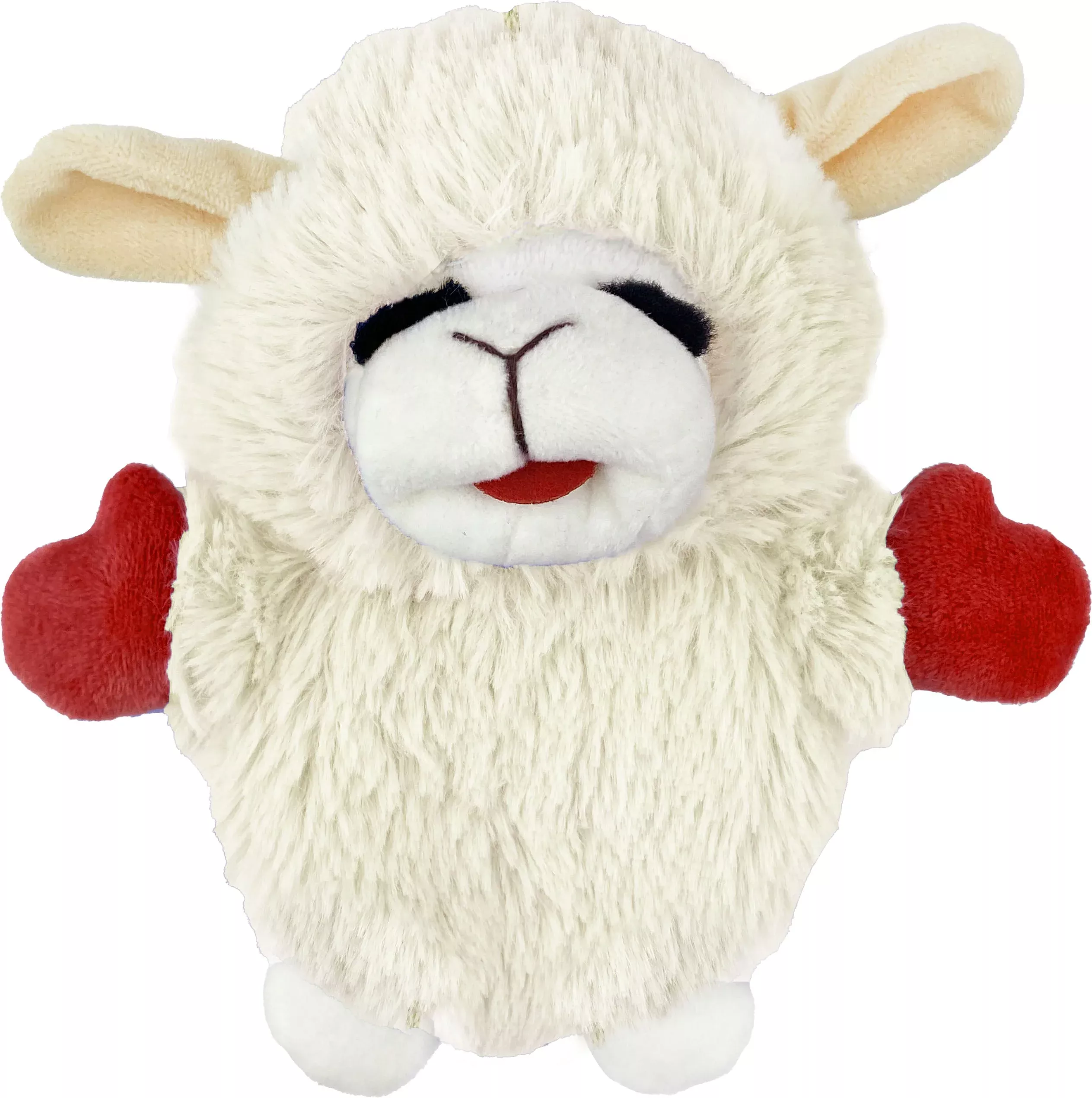 Multipet Lambchop Crinkle Dog Toy, 6 in, White