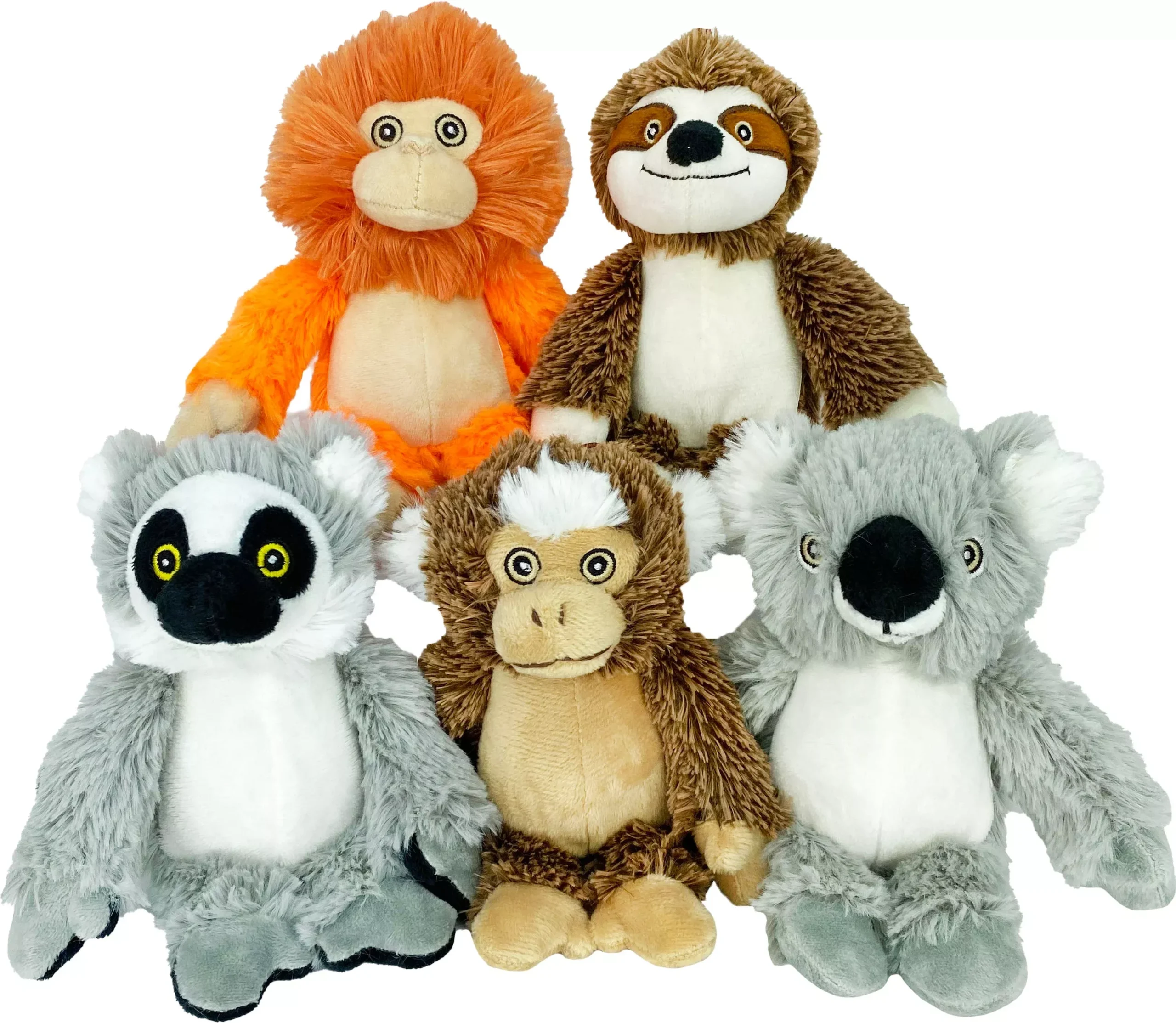 Multipet MiniPet Bark Buddies Plush Dog Toy, 6 In, Assorted