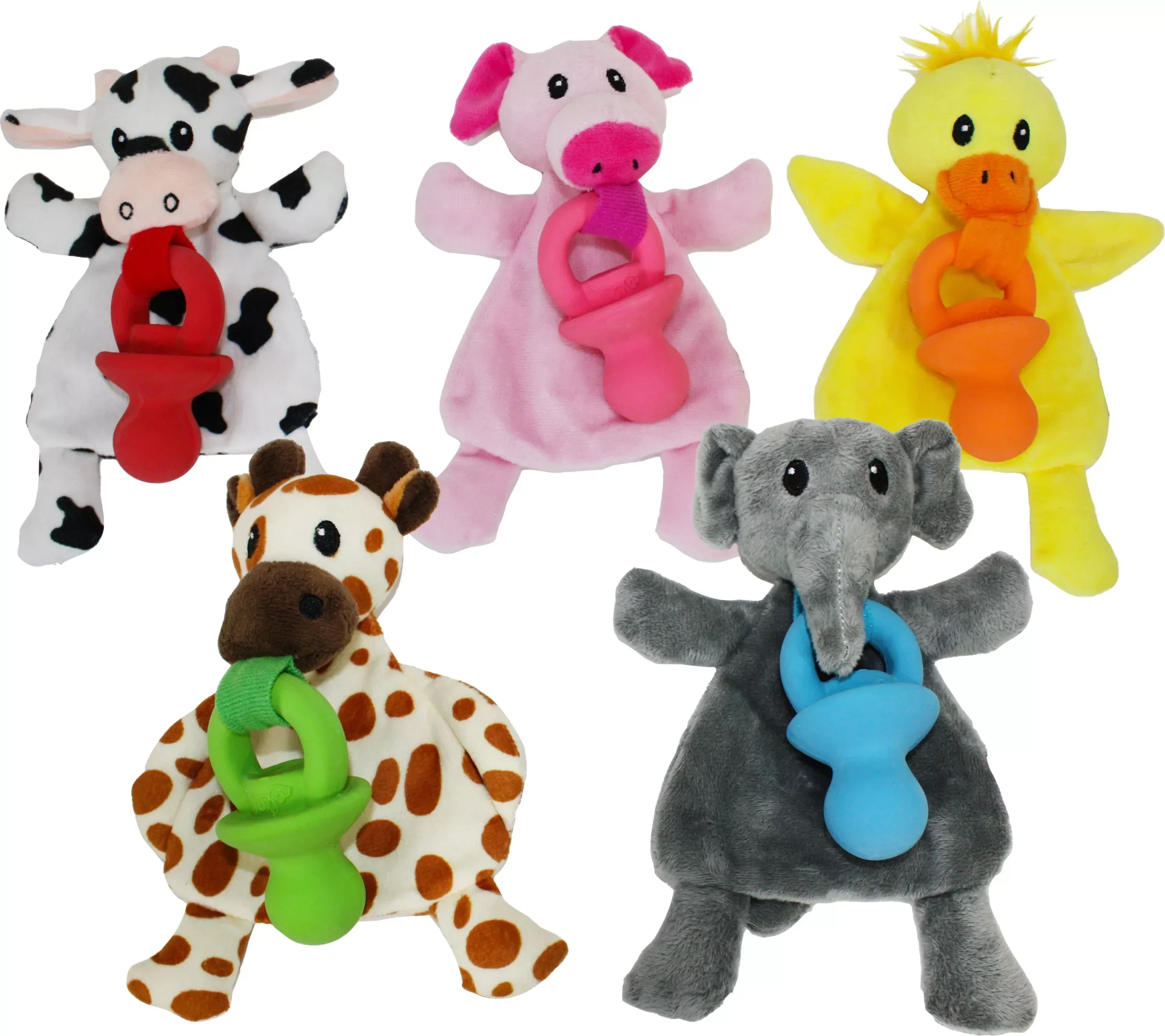Multipet Pacifier Pals Dog Toy, Assorted, 8 in