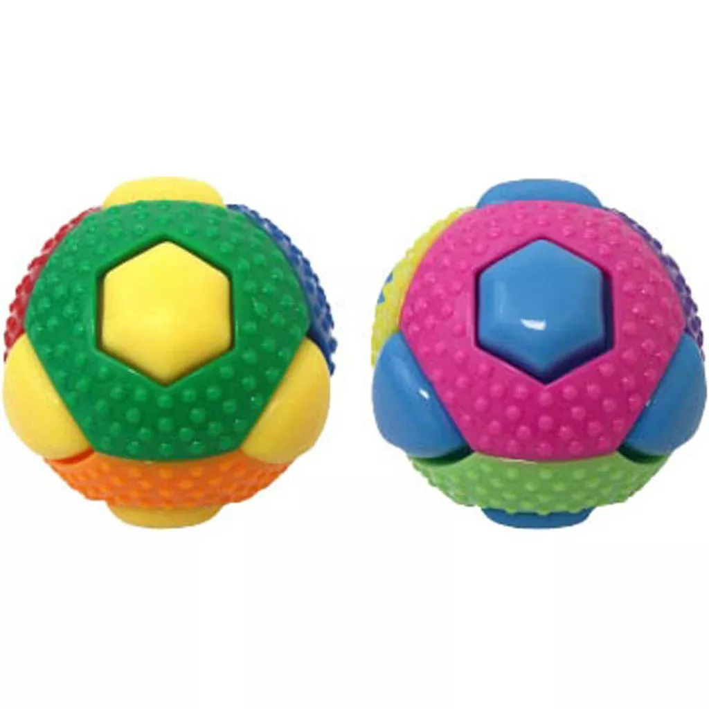 Multipet Ruff Enuff Theo Ball With 8 Squeak Buttons 3 In