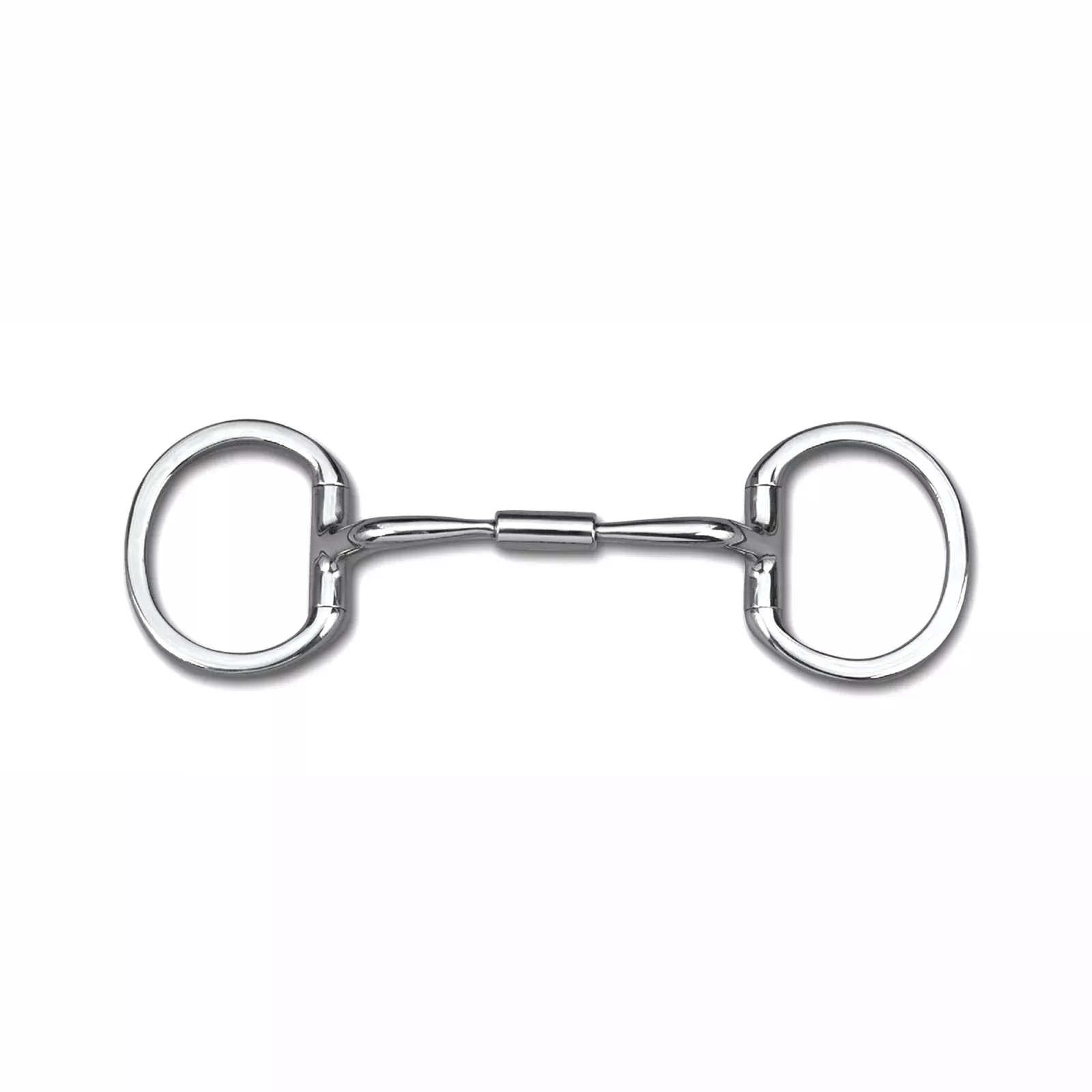 Myler Level 1 Stainless Comfort Snaffle Wide Barrel Eggbutt Bit with o Hooks
