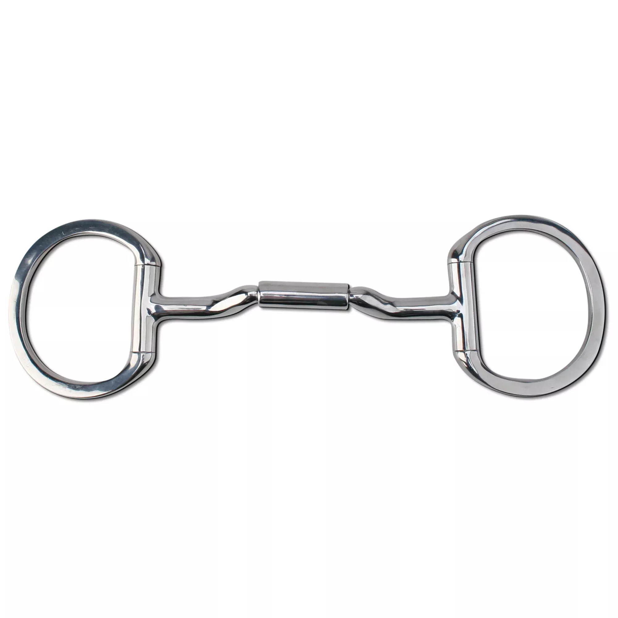 Myler Level 2-3 14 mm Forward Tilted Port Eggbutt Bit with o Hooks
