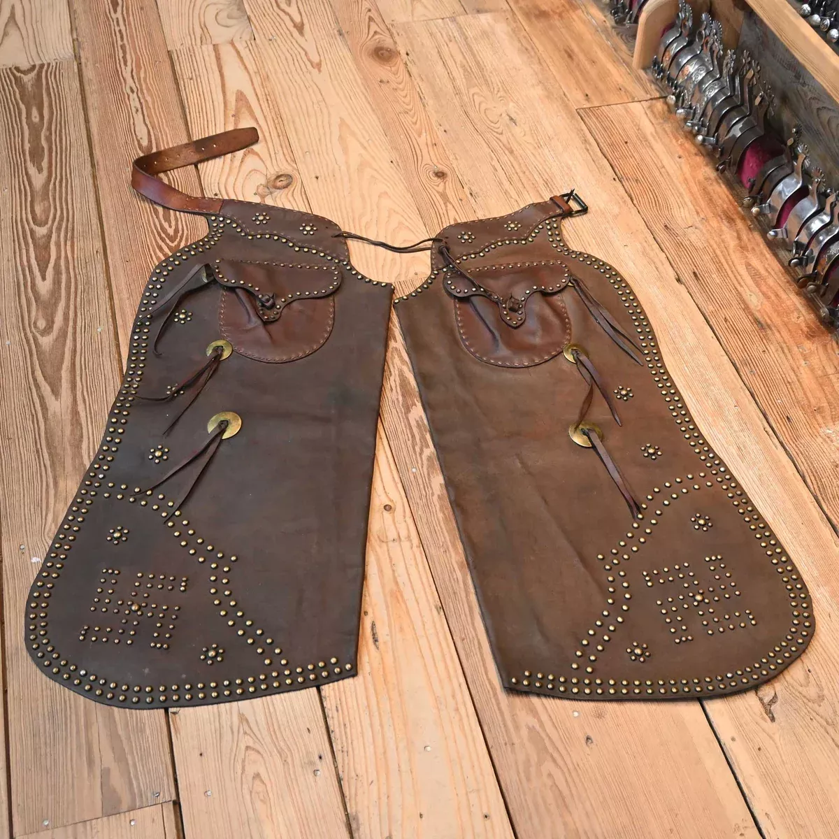 N. Porter Phoenix Az. Vintage Leather Cowboy Chaps