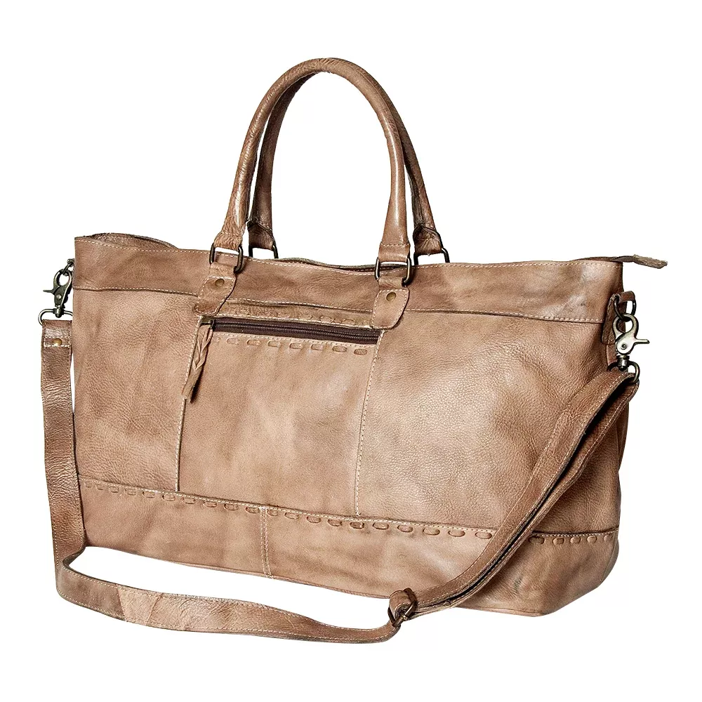 Never Mind Nmbg136A Duffel Vintage Handmade Genuine Cowhide Leather Women Bag Western Handbag Purse