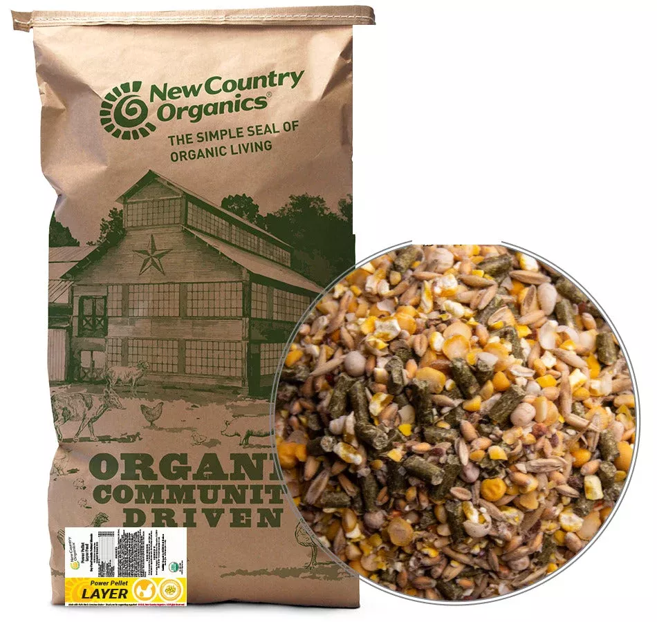 New Country Organics Power Pellet Layer Feed 40 lb