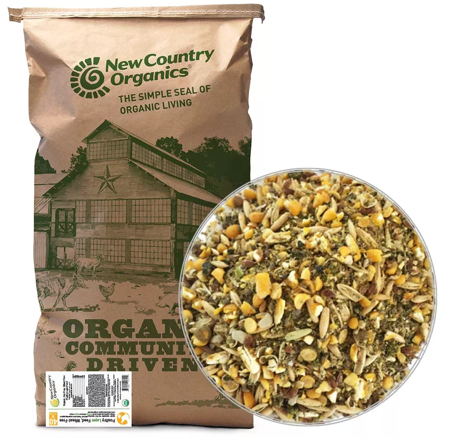 New Country Organics Wheat-Free Layer Feed, 25 lb