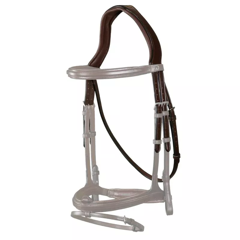 New English Anatomic Headpiece with Throatlatch