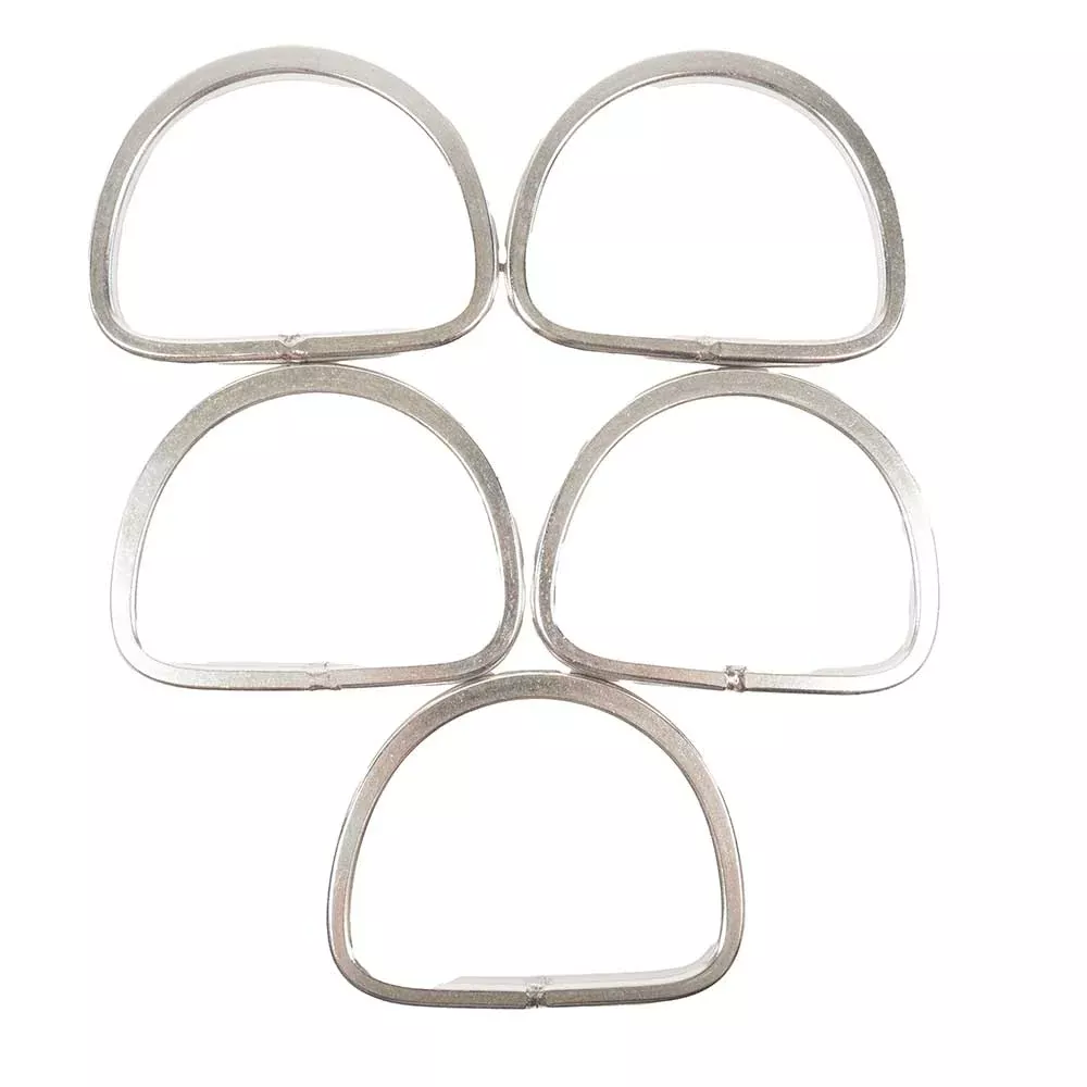 New Set Of 5 D-Ring Buckles