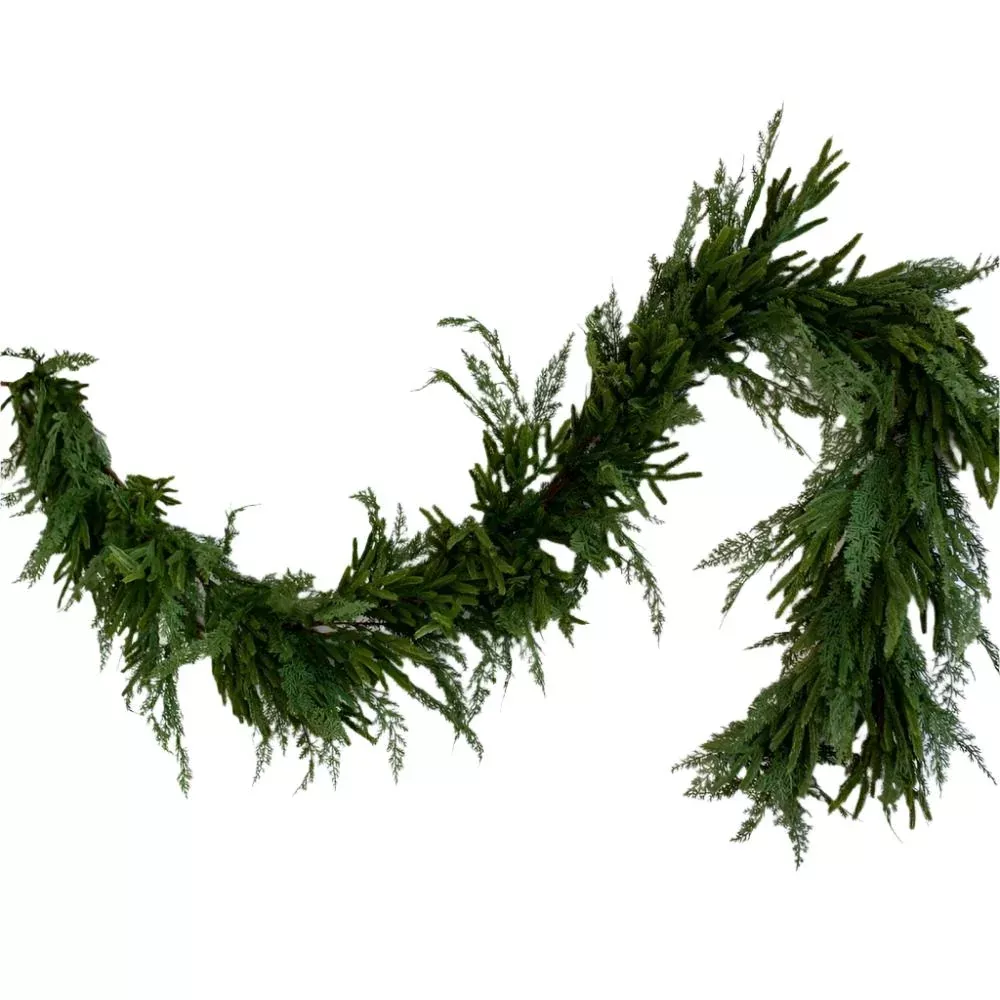 Norfolk Cypress Faux Garland