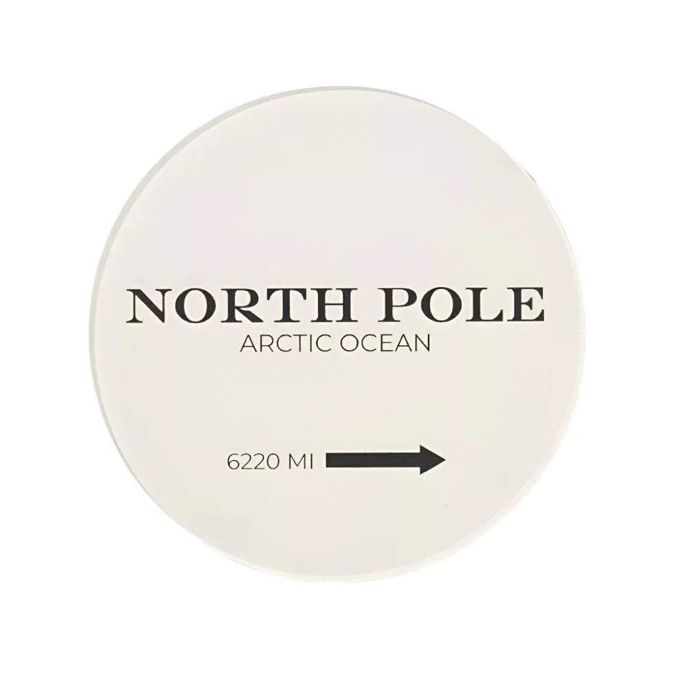 North Pole Acrylic Coaster - FINAL SALE