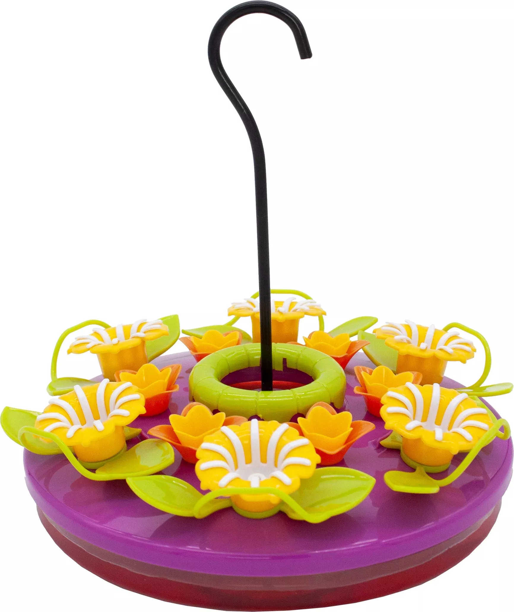 North States Orchid Hanging Tray Hummingbird Feeder Purple 16 oz
