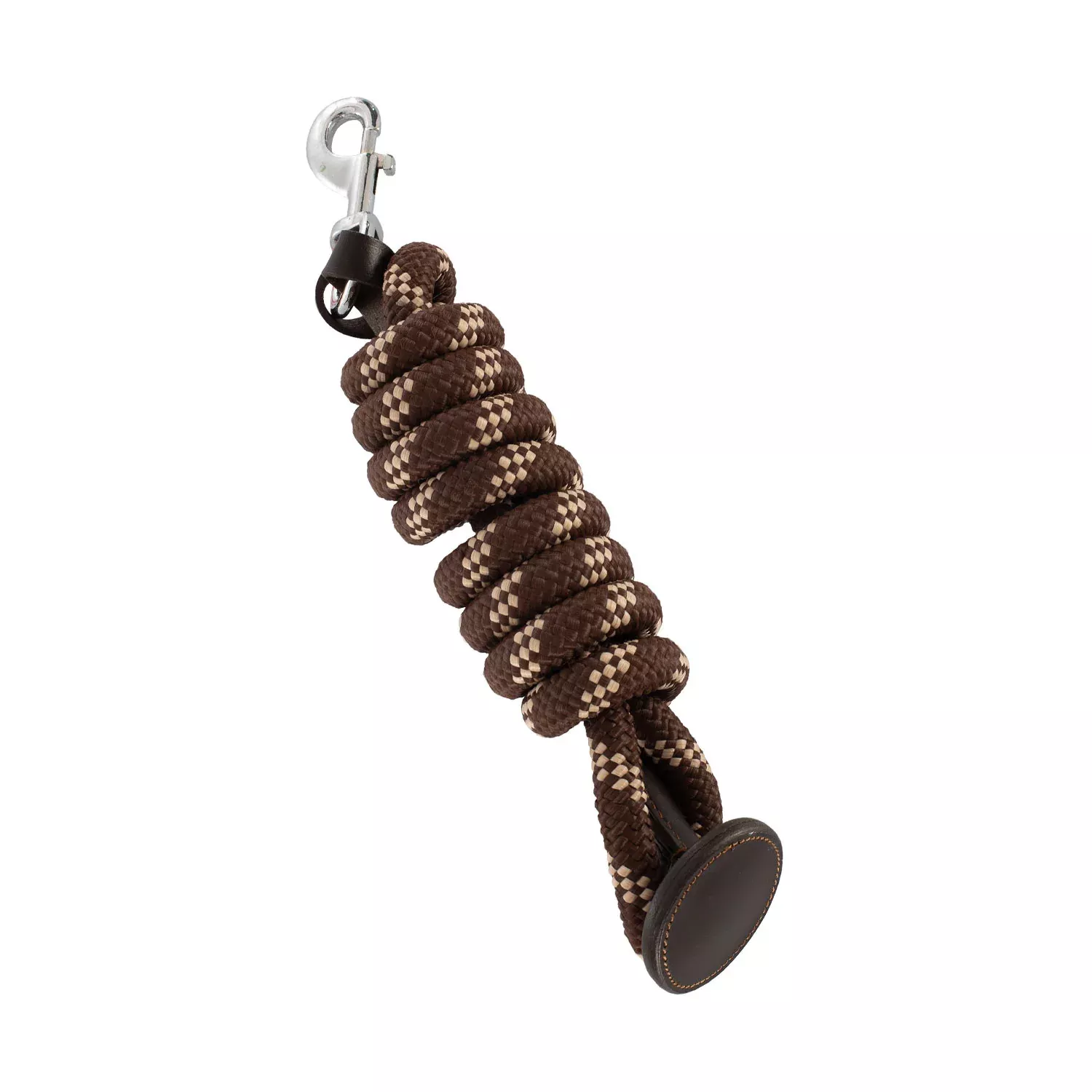 Nylon Braided Lead Rope with Leather Termination