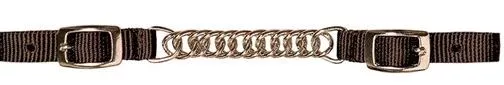 Nylon Curb Strap With Chain
