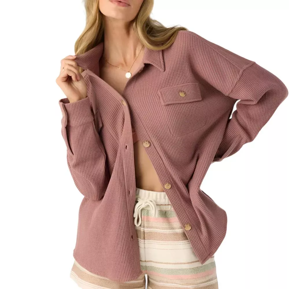 O'Neill Women's Tour Waffle Knit Shacket
