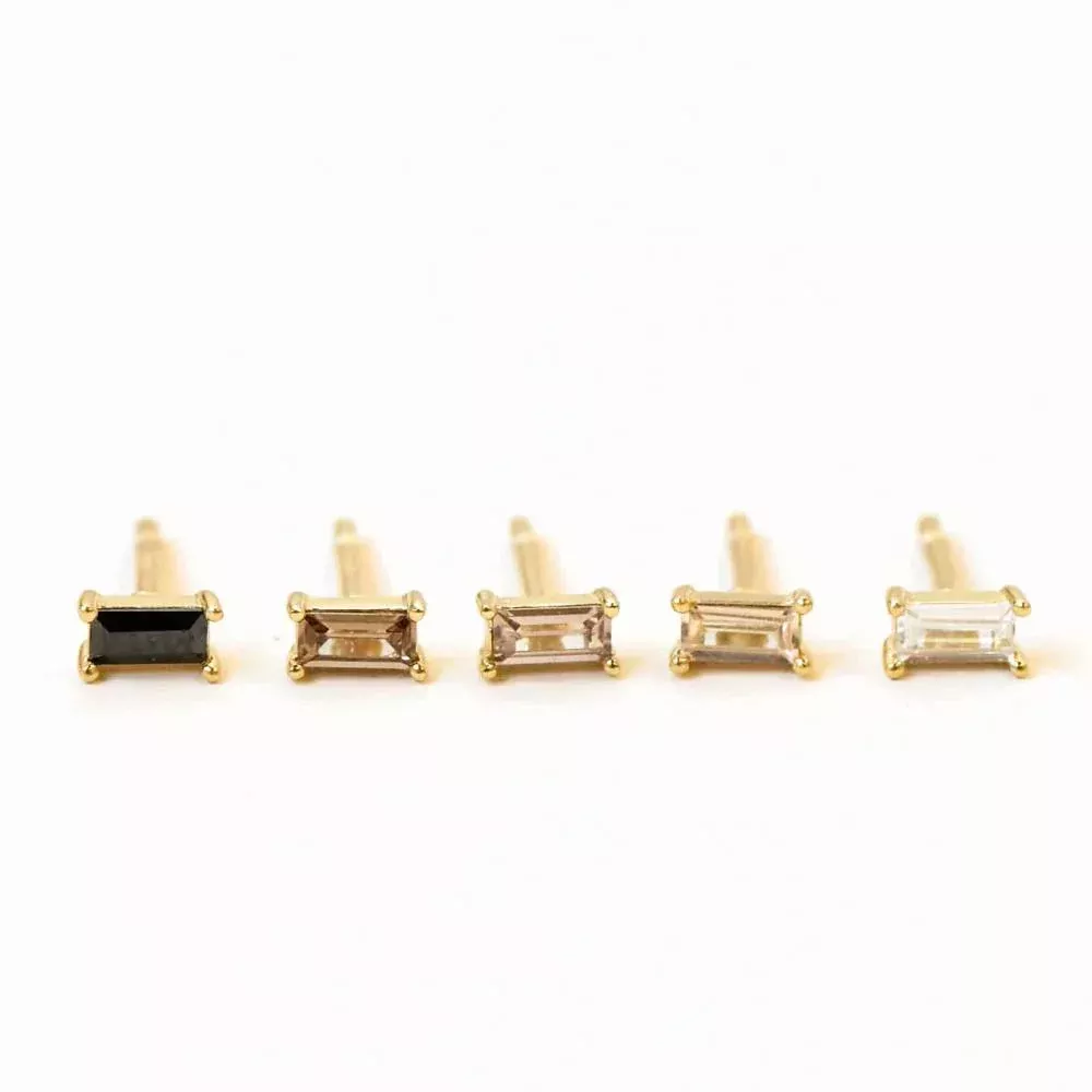 Ombre Baguette Earring Set