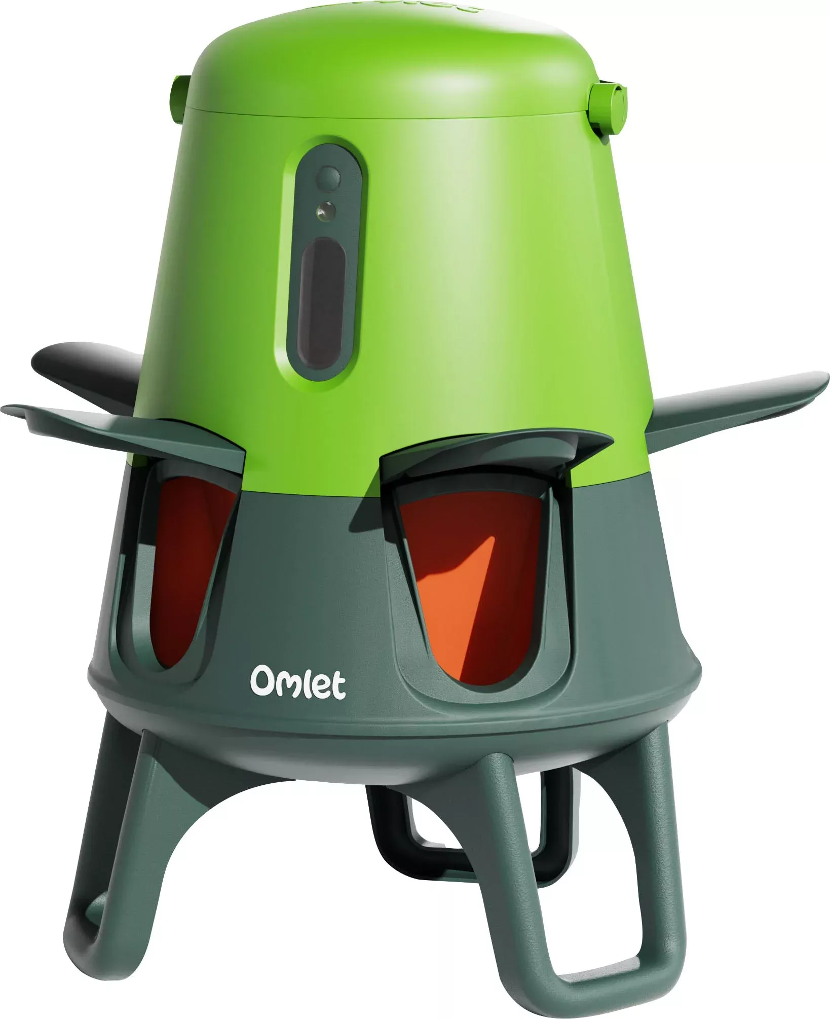Omlet No Waste Chicken Feeder, 12 Lb, Leaf