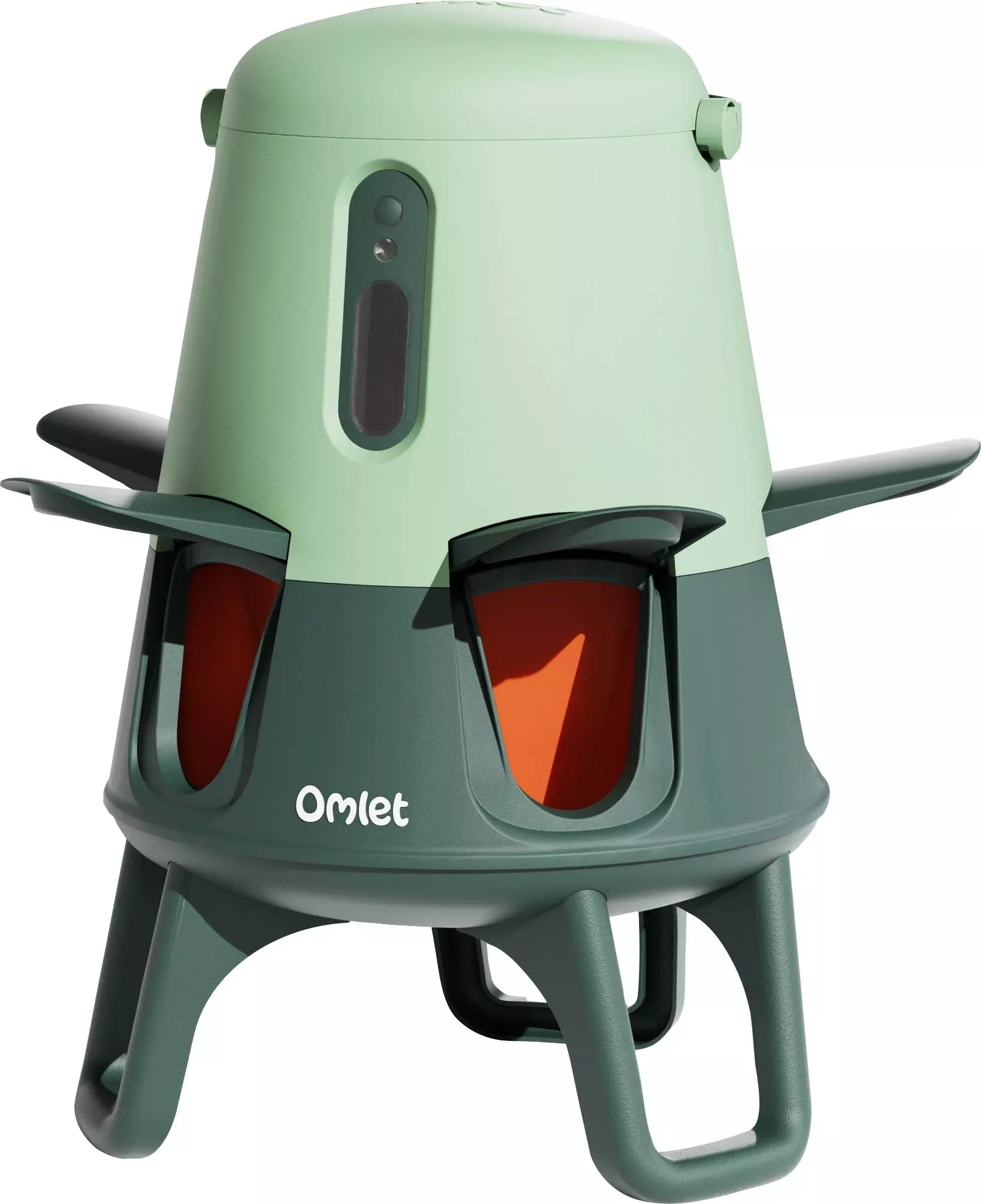 Omlet No Waste Chicken Feeder, 12 lb, Sage