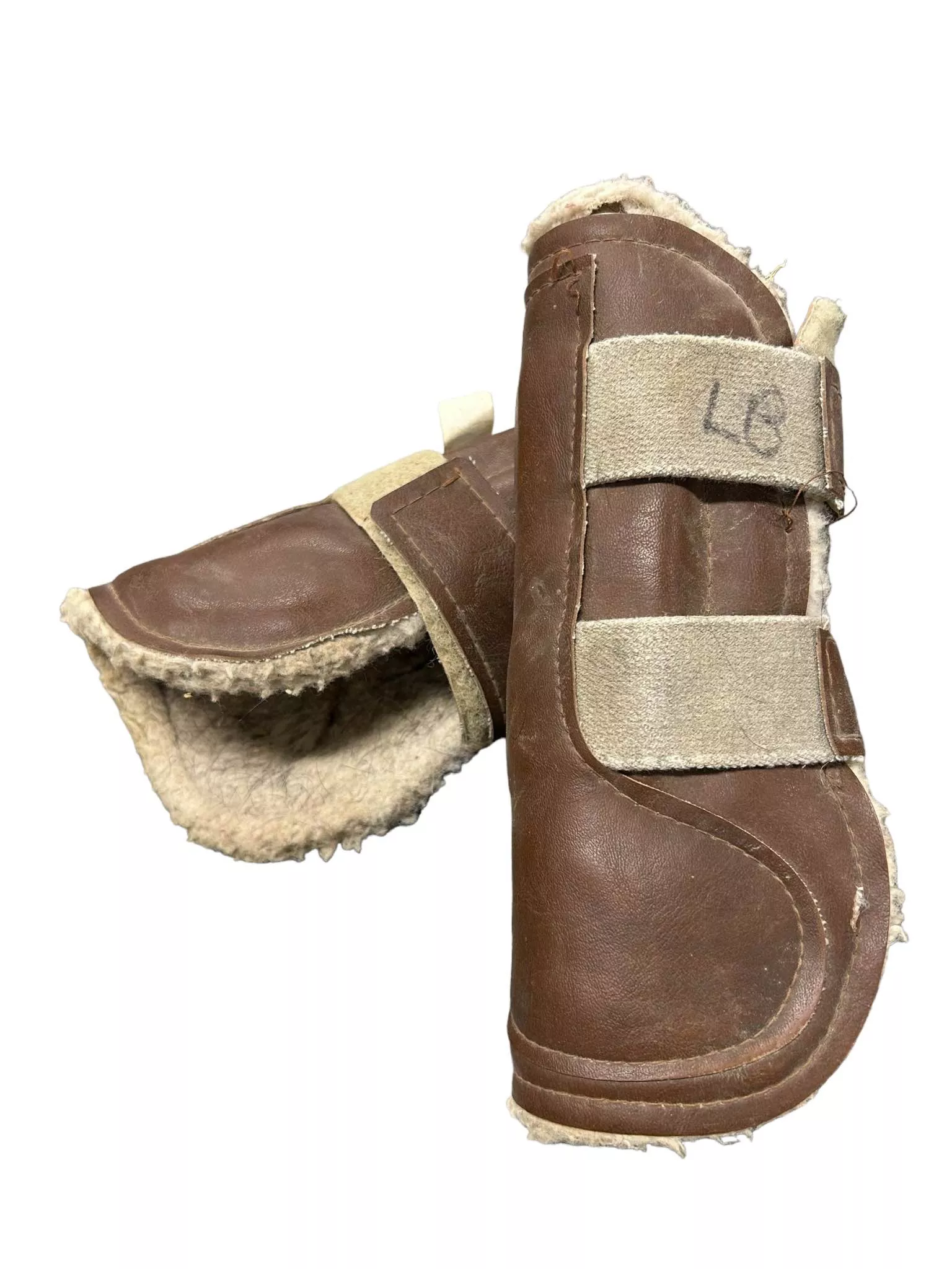 Open Front Sport Boots - Brown - Estimated Medium - USED