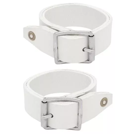 Ord River Chrome Leather Hobble Straps