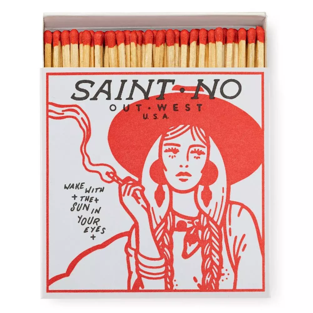 "Out West" Square Matchbox