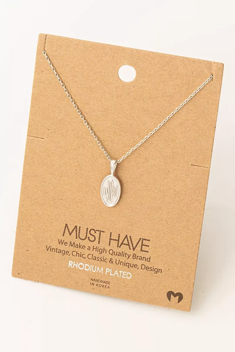 Oval Cactus Necklace