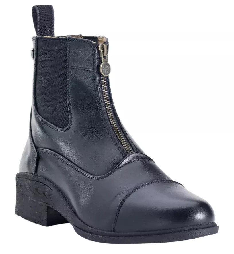 Ovation 'Quantum Zip' Paddock Boots in Black - Women's 7.5