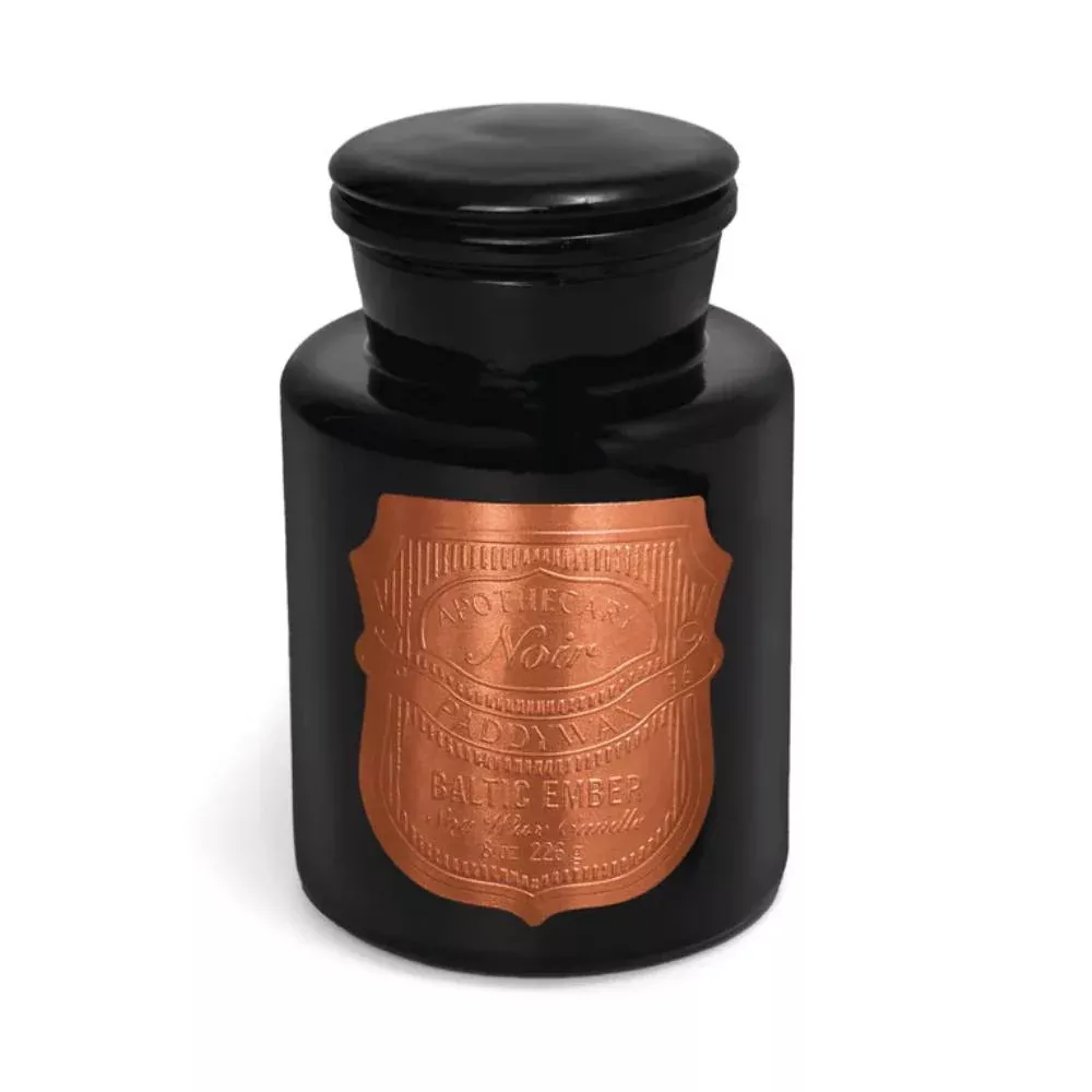 Paddywax Apothecary Noir 8oz Candle - Baltic Ember