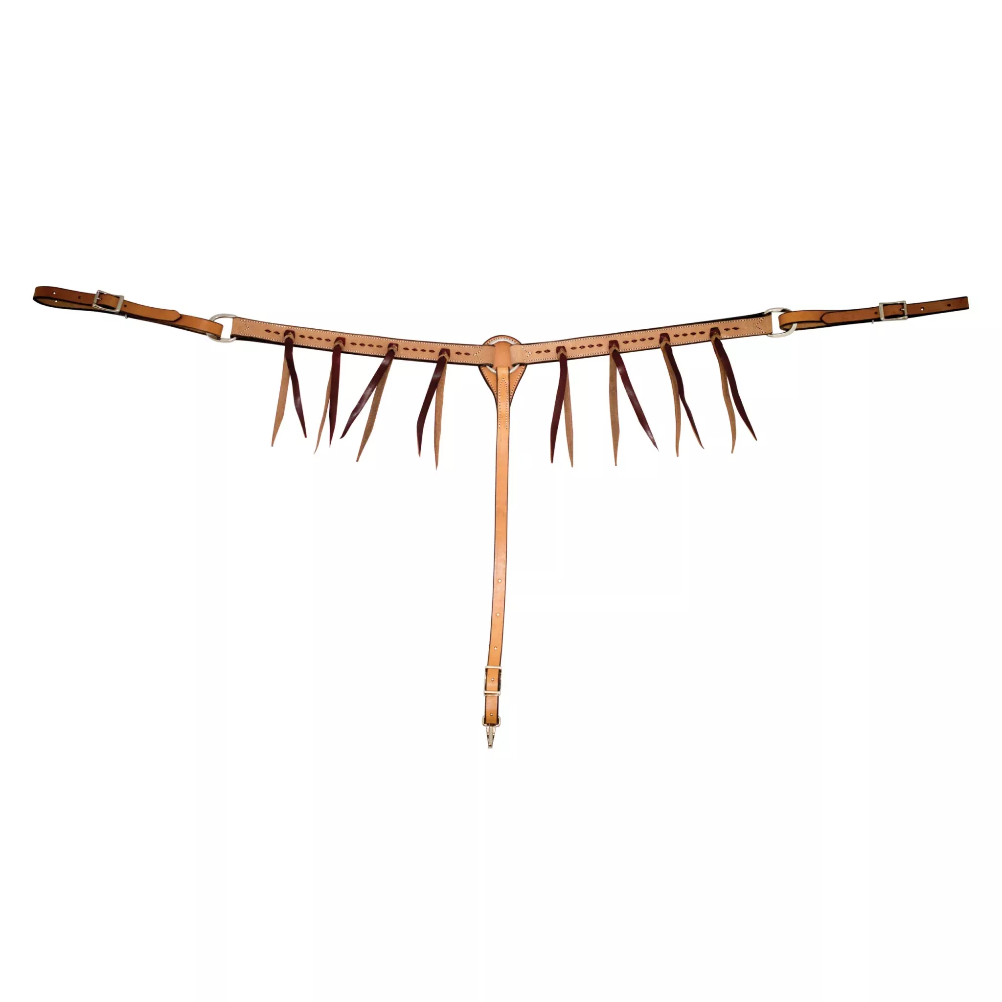 Partade Cowboy Tack Breast Collar with Latigo Strings