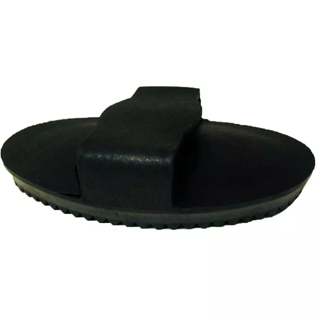 Partrade Soft Rubber Curry Comb, Large, Black