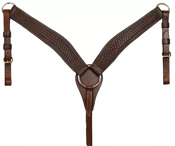 Paul Taylor 2 1/2" BasketweaveBreast Collar (Dark Oil)