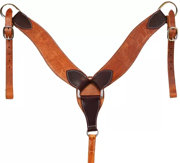 Paul Taylor Two Tone Herman Oak Roping Breast Collar (Oiled)