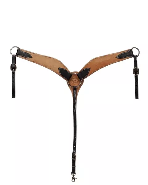 Paul Taylor Two Tone Leather Roping Breast Collar